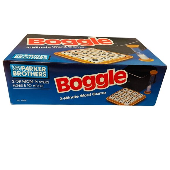 Vintage Boggle 3-Minute Word Game By Parker Brothers Ages 8+ Family Fun - Picture 2 of 5